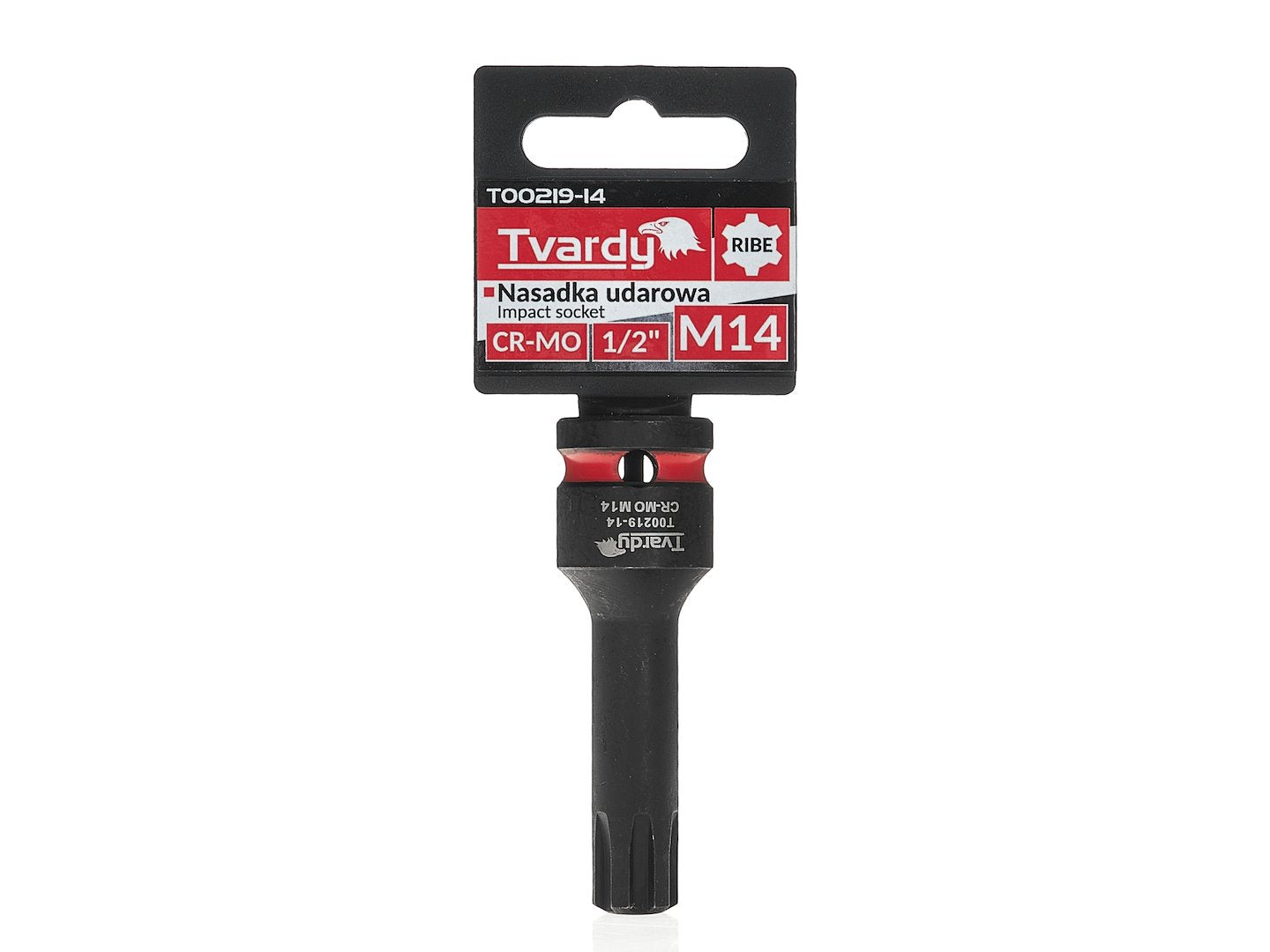 Cheie tubulara de impact RIBE 1 / 2", M14, Cr-Mo, Tvardy T00219-14