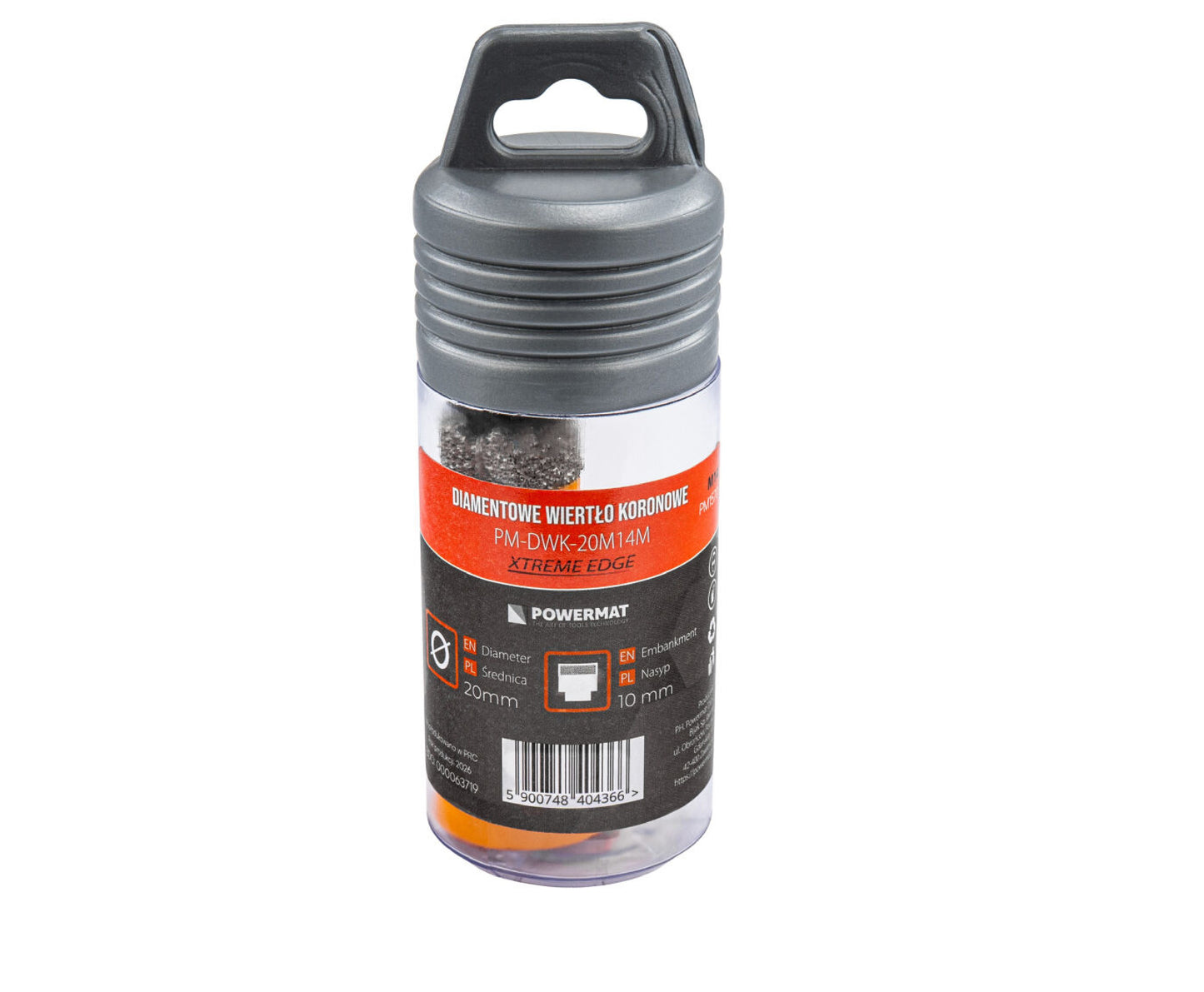 Carota diamantata pentru gresie PM-DWK-20M14M, 20 mm, Powermat PM1570