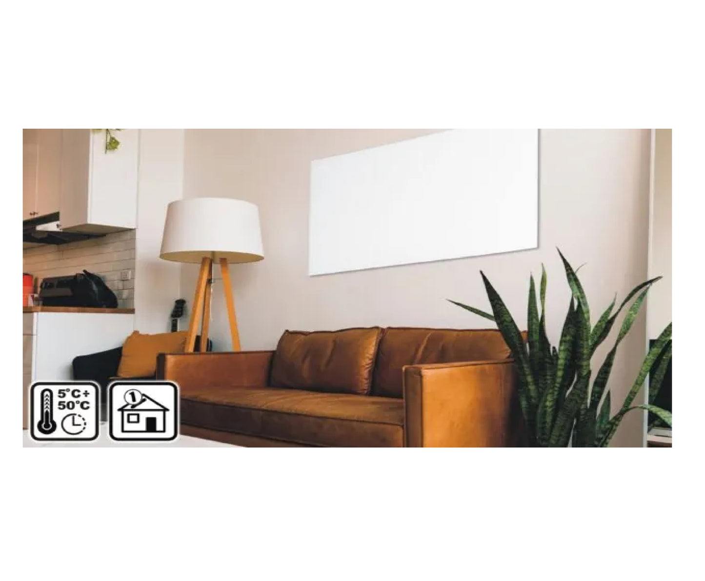 Panou de incalzire Wertberg IR 9.80, control Wi-fi, 800 W, Harder HD1014