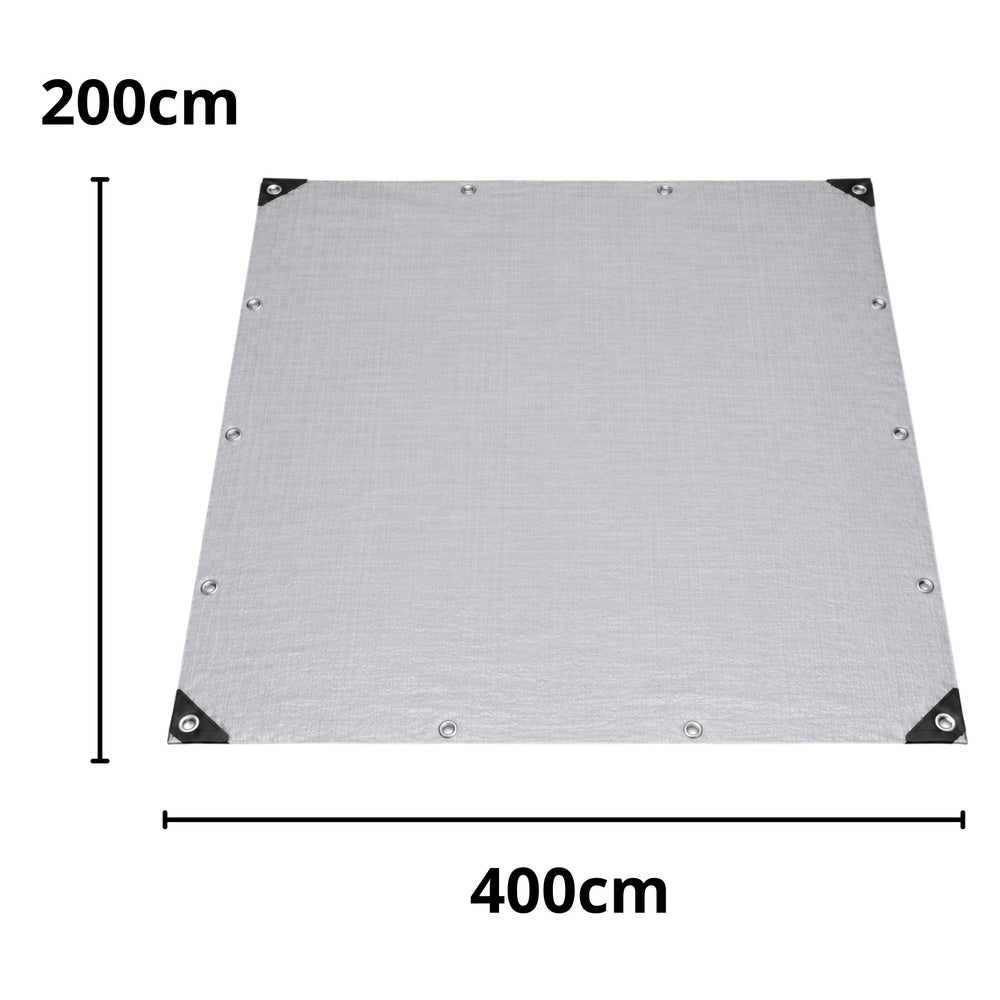 Prelata impermeabila, gri, 2 x 4 m, Lean 30856