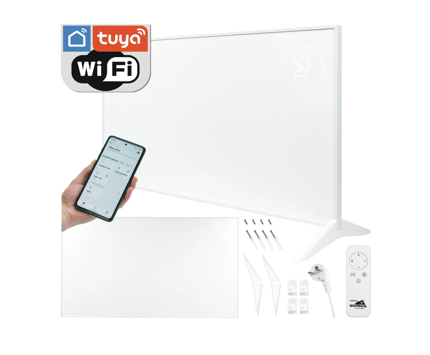 Panou de incalzire Wertberg IR 9.50, control Wi-fi, 480 W, Harder HD1013