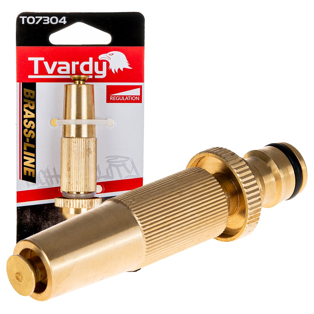 Duza dreapta reglabila pentru furtun Brass-Line, Tvardy T07304