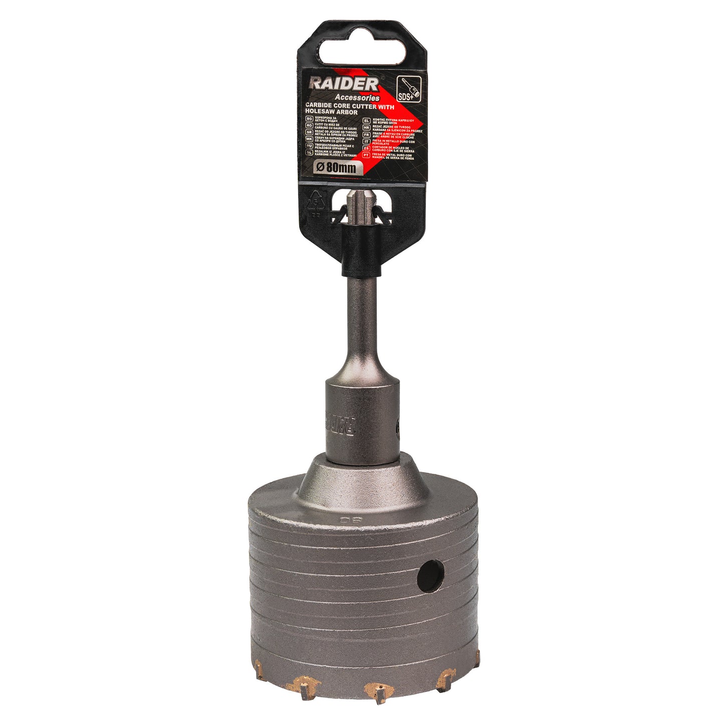 Carota pentru beton cu tija, SDS plus, 80 mm, Raider 154820