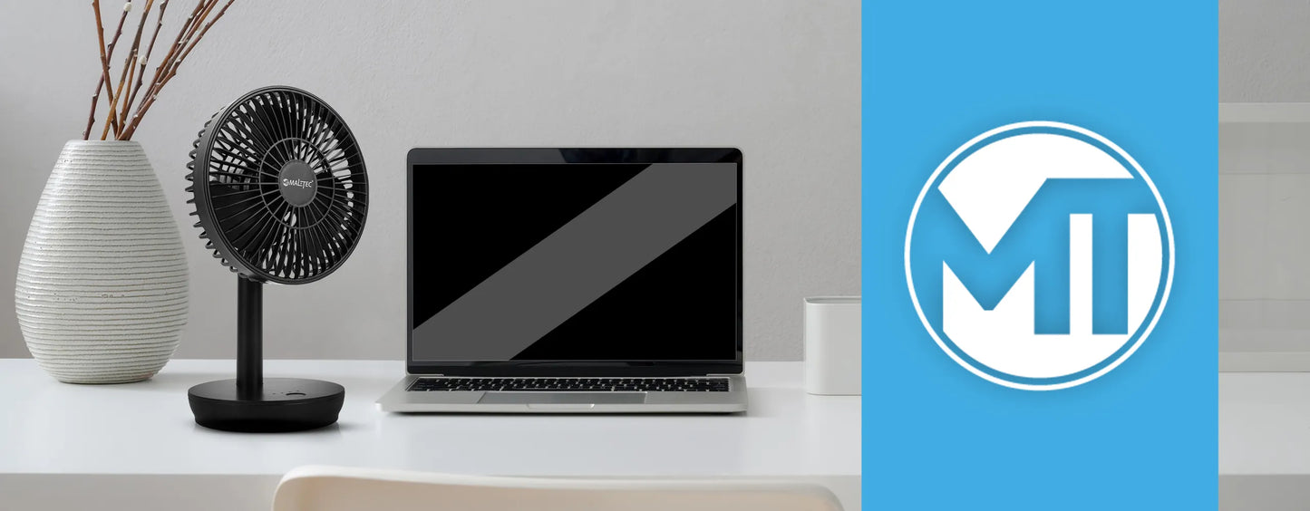 Ventilator de birou cu incarcare USB, 5 W, MalTec 111390