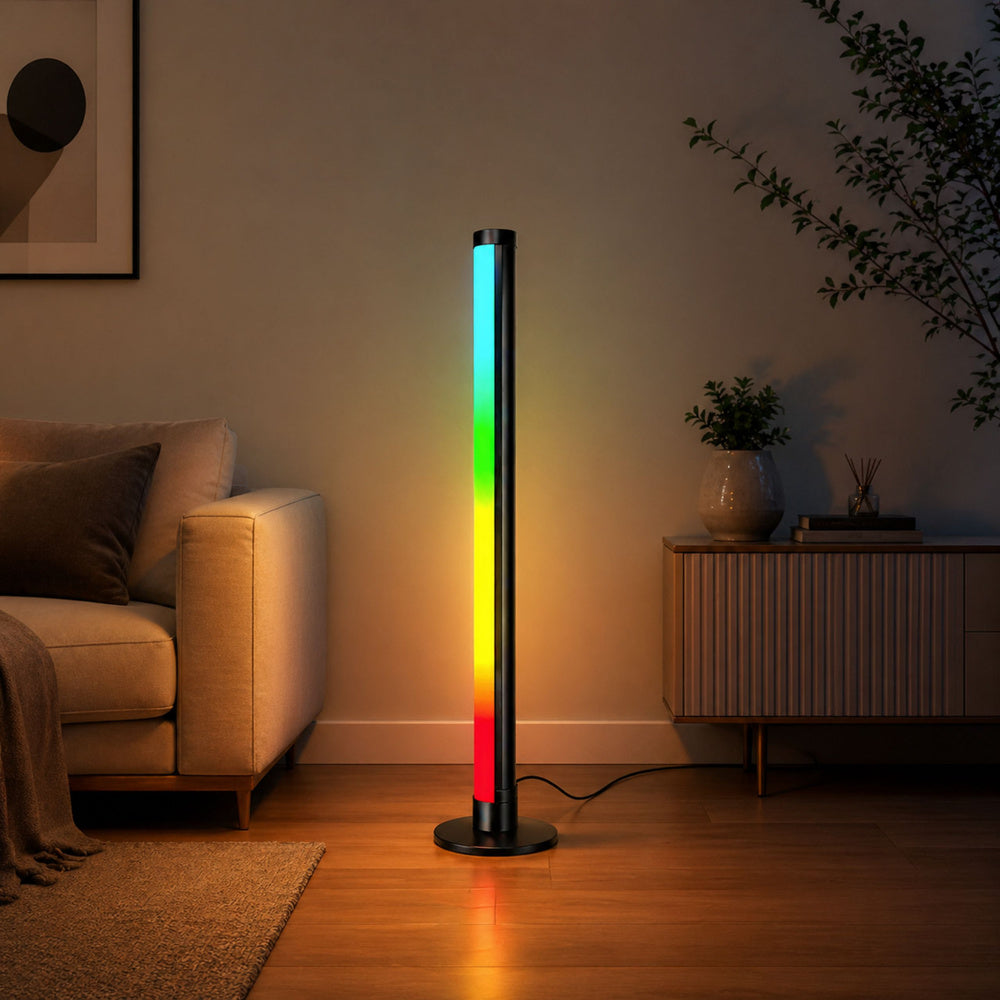 Lampa de podea LED RGB reglabila cu telecomanda, 90 cm, Lean 30951