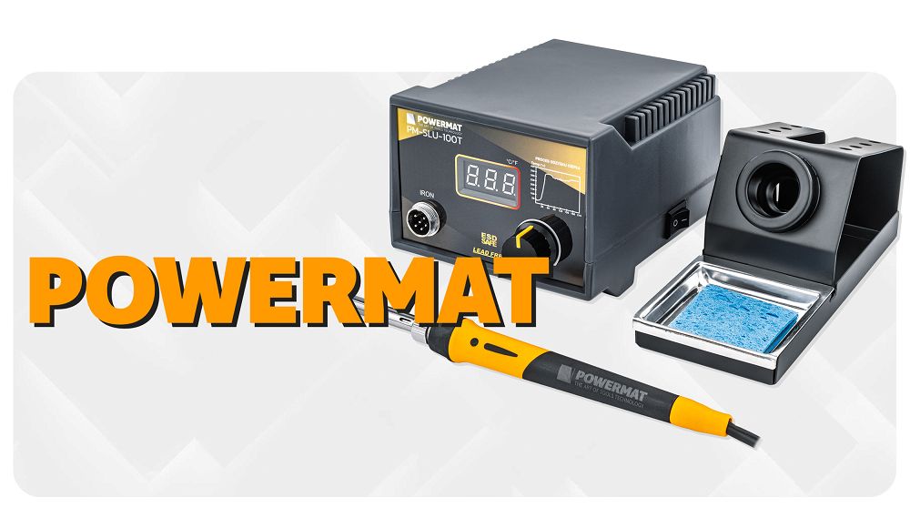 Statie de lipit cu temperatura reglabila PM-SLU-100T, 100 W, Powermat PM1393