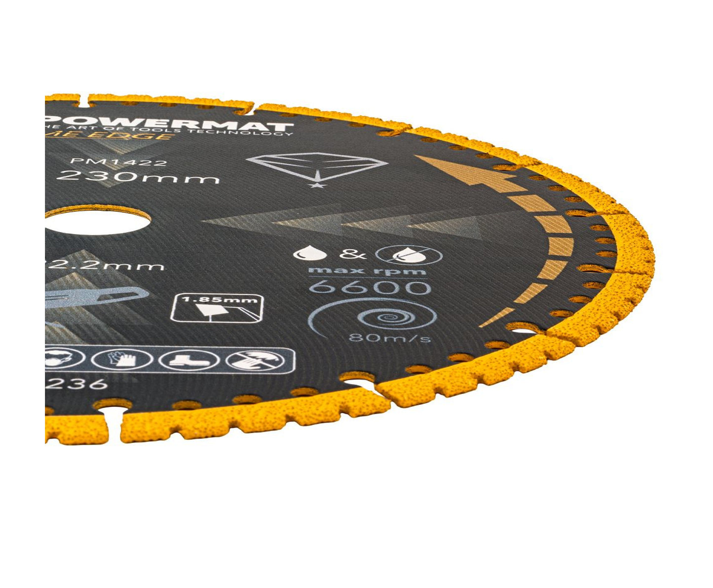 Disc diamantat universal PM-TDCS-2301T, 230 mm, Powermat PM1422