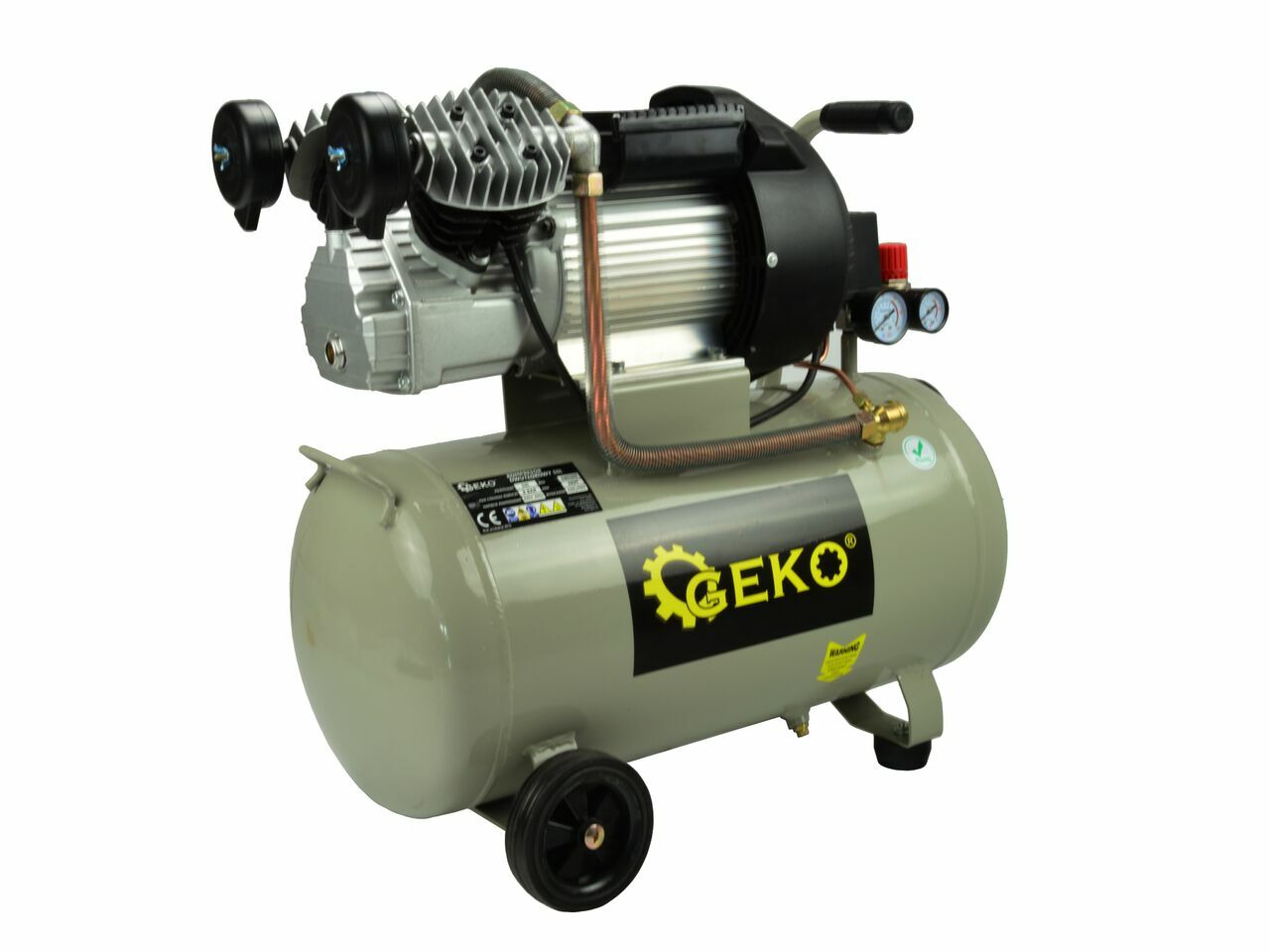 Compresor de 50L cu 2 pistoane 3kW 410 l/min, GEKO G80305