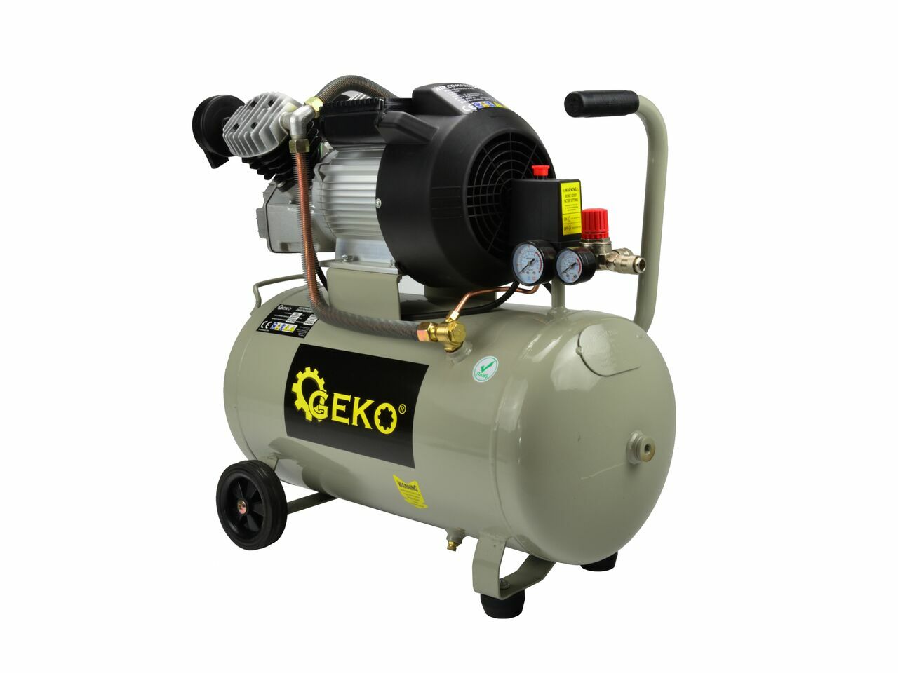 Compresor de 50L cu 2 pistoane 3kW 410 l/min, GEKO G80305