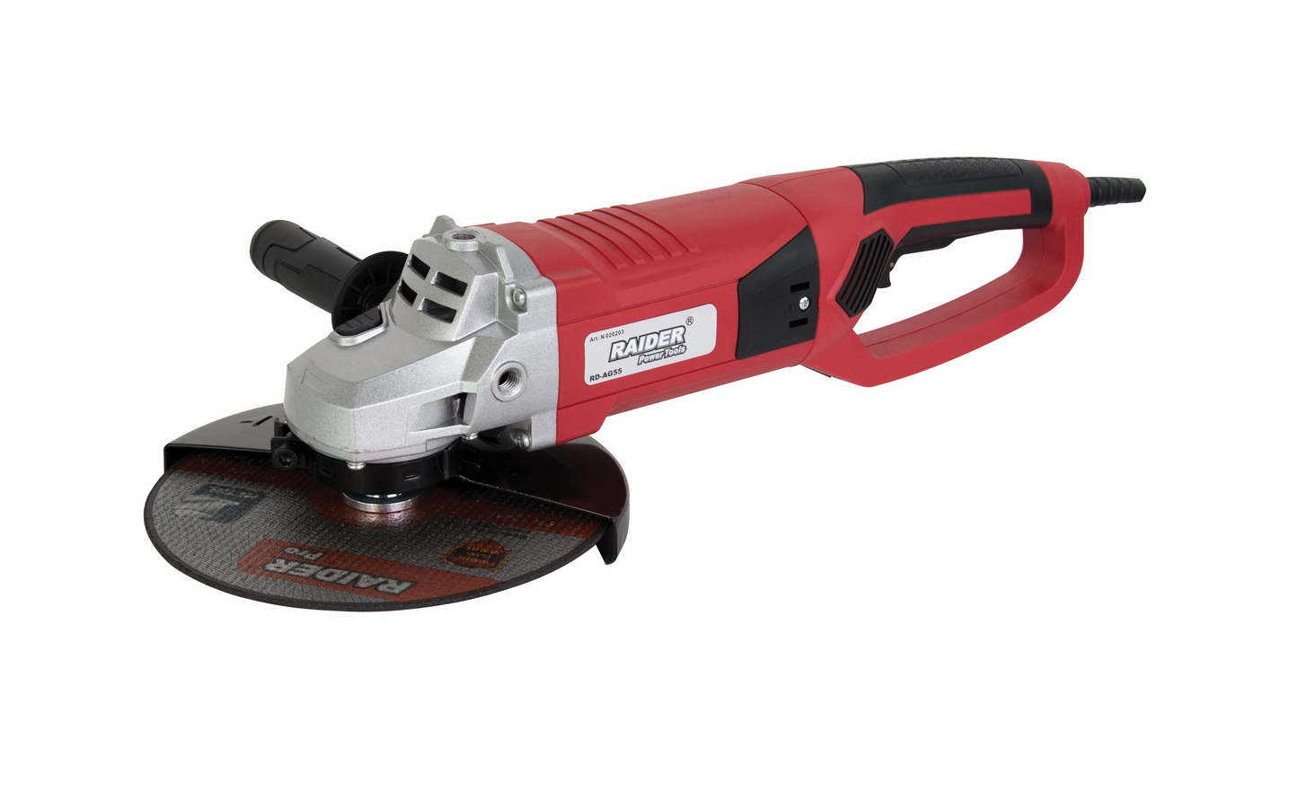 Polizor unghiular RD-AG55 230mm 2350W soft start + discuri, Raider 020203