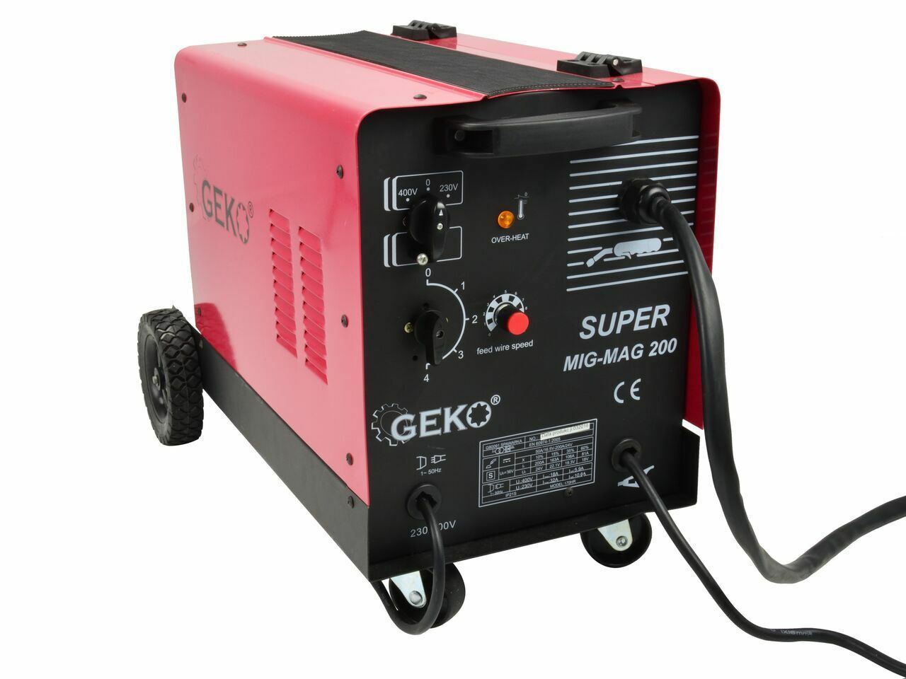 Aparat de sudura MAG 200 SUPER 230/400V, GEKO G80091