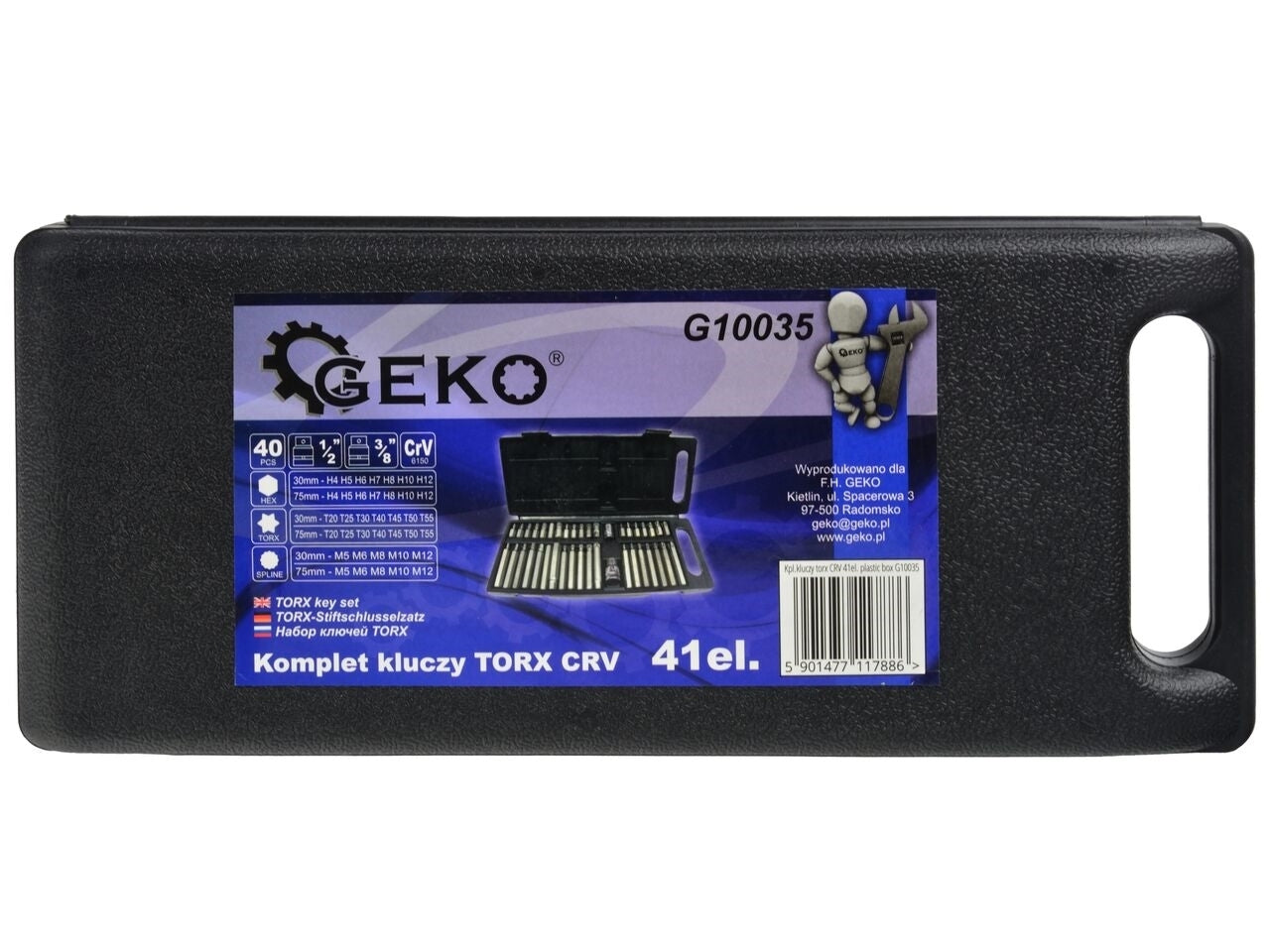 Set 40 chei torx CRV, Geko G10035