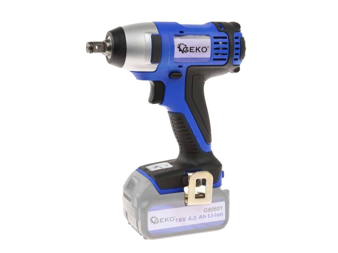Pistol de impact cu acumulator de 18V 4.0 Ah Li-ion, 150 Nm + incarcator, Geko