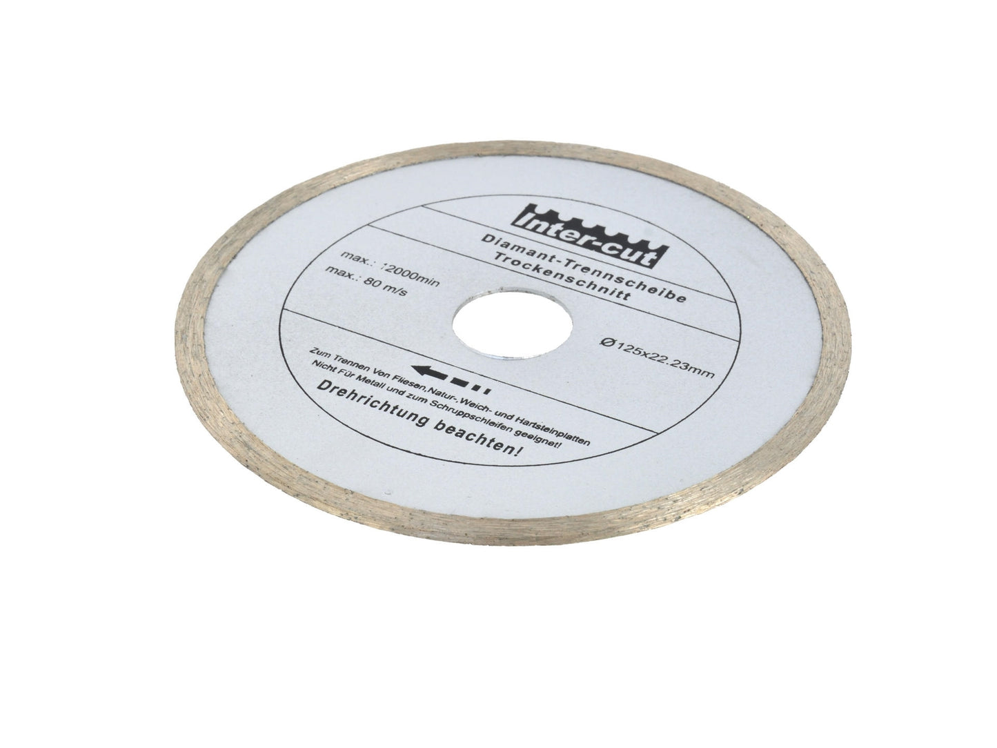 Disc diamantat gri cu profil continuu 125x22mm, Geko G00211