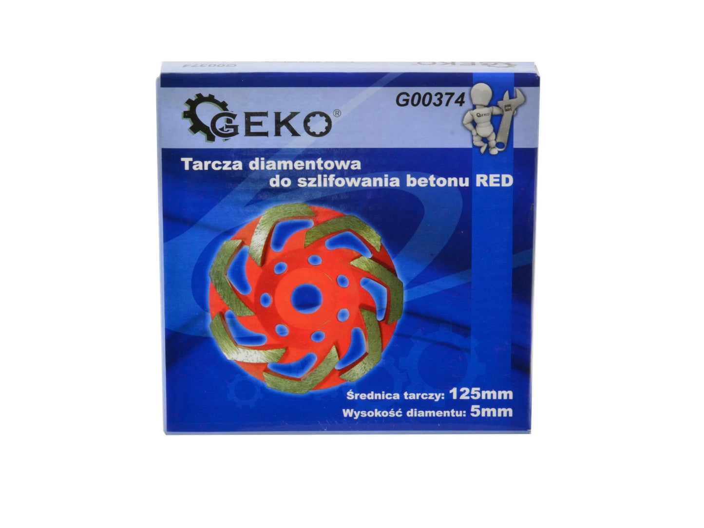 Disc diamantat pentru slefuirea betonului 125mm x 5mm, Geko G00374