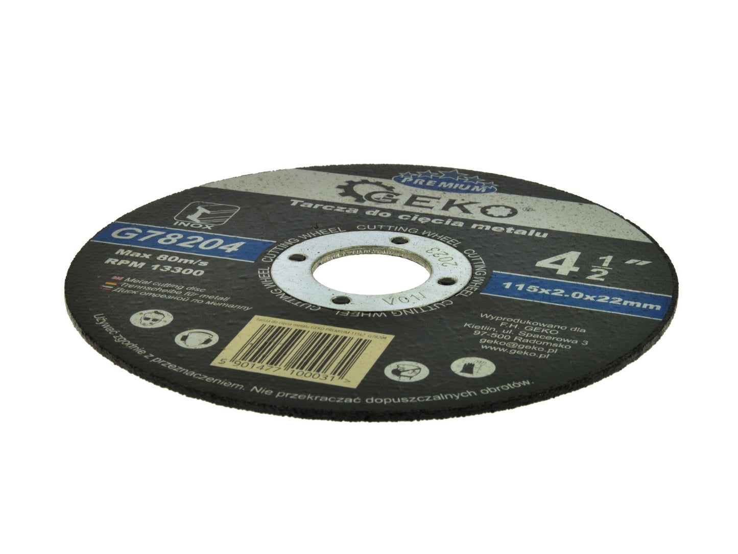 Disc pentru taierea metalului 115mm, GEKO G78204