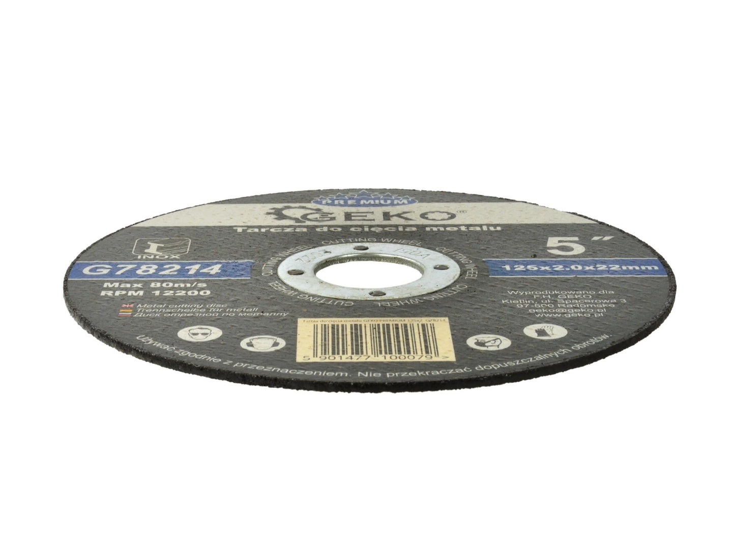 Disc pentru taierea metalului 125mm, GEKO G78214