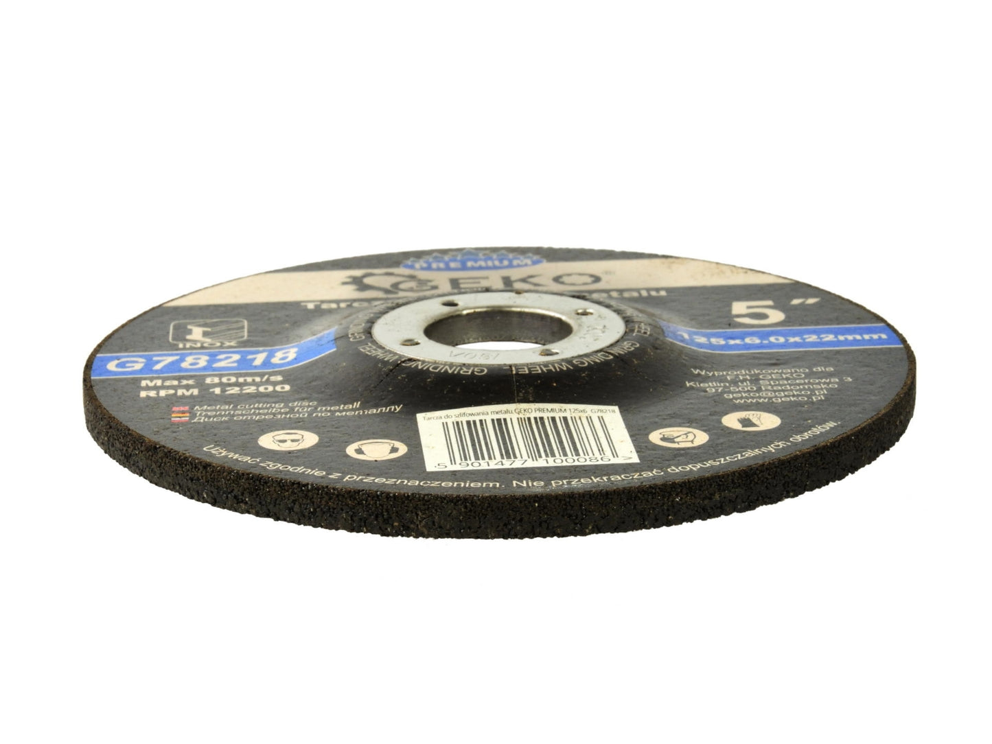 Disc pentru slefuit, GEKO PREMIUM, 125x6mm, G78218