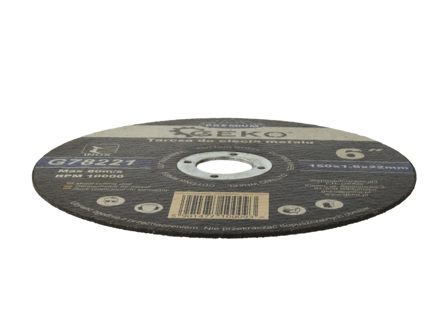 Disc de taiere 150x1.6mm, GEKO PREMIUM G78221