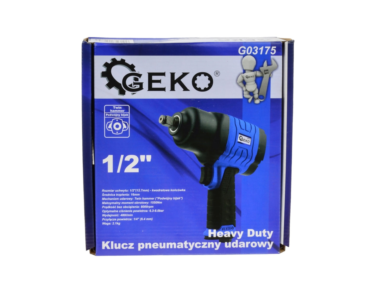 Pistol de impact pneumatic 1/2", Geko G03175