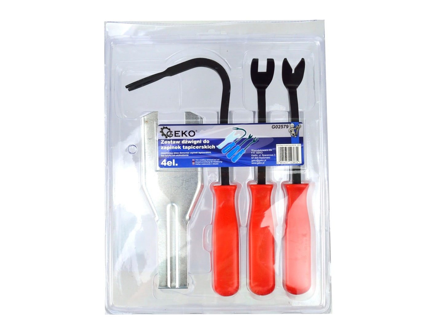 Set 4 piese pentru scos agrafe de tapitarie, Geko G02579