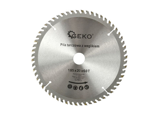 Disc circular pentru lemn 185x20x60T, Geko G00092