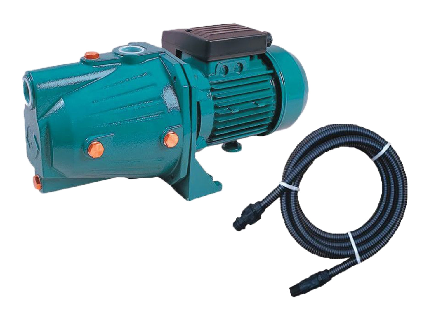 Kit pentru irigat, pompa de apa autoamorsanta Omnigena JET 100A  1100W cu furtun de aspirare 7m, OM0002/7m