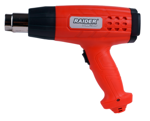 Pistol aer cald RD-HG11 2000W 2-trepte cu accesorii, Raider 074302