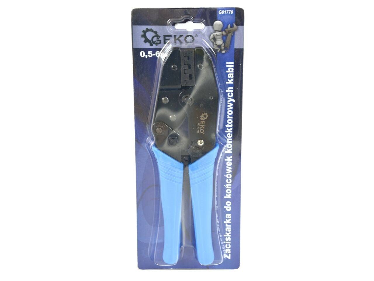 Cleste sertizat conectori 0.5-6mm cu clichet, Geko Premium G01770