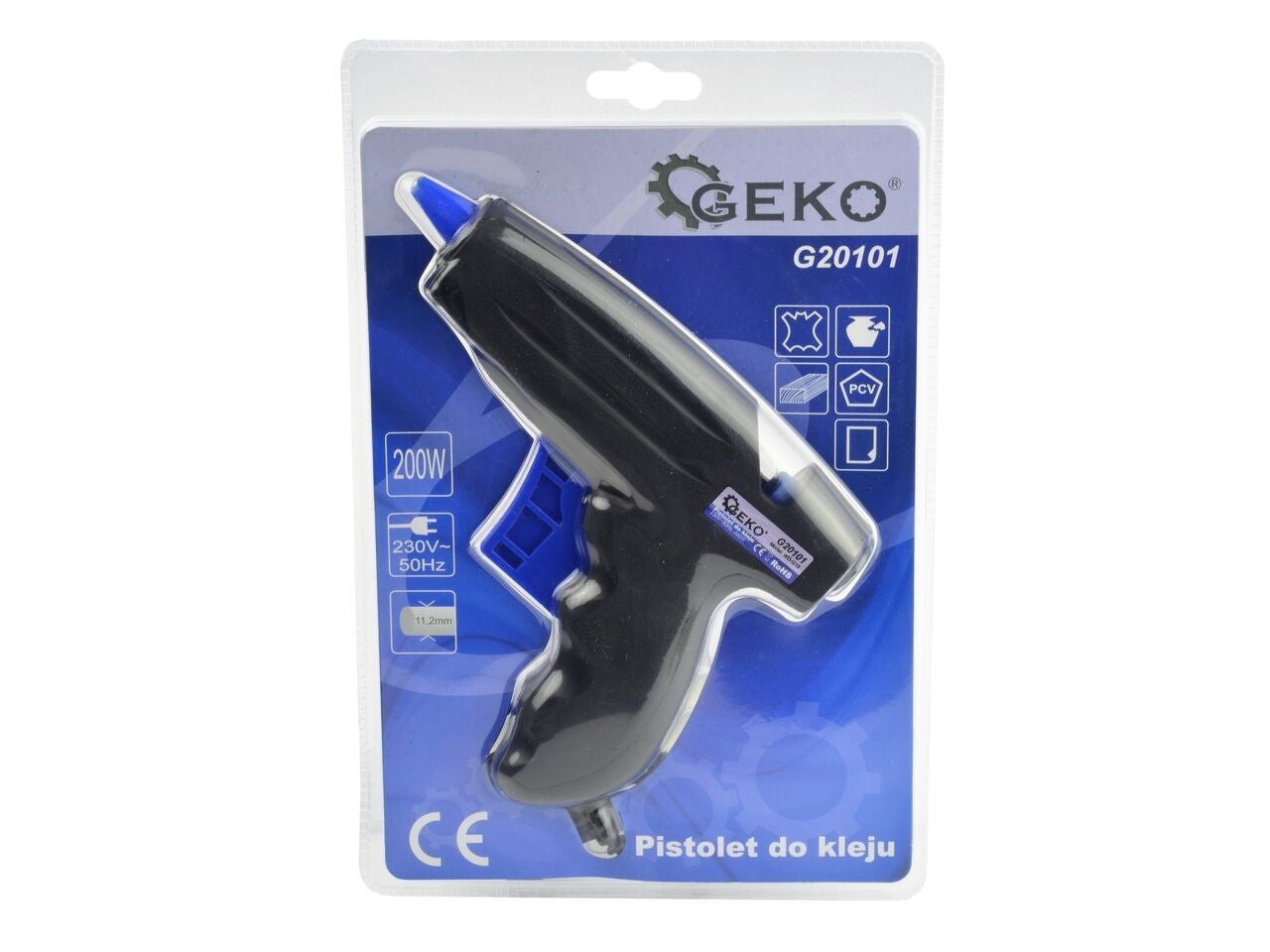 Pistol de lipire WD-19 200W, 11.2mm+2 cartuse de adeziv, Geko G20101