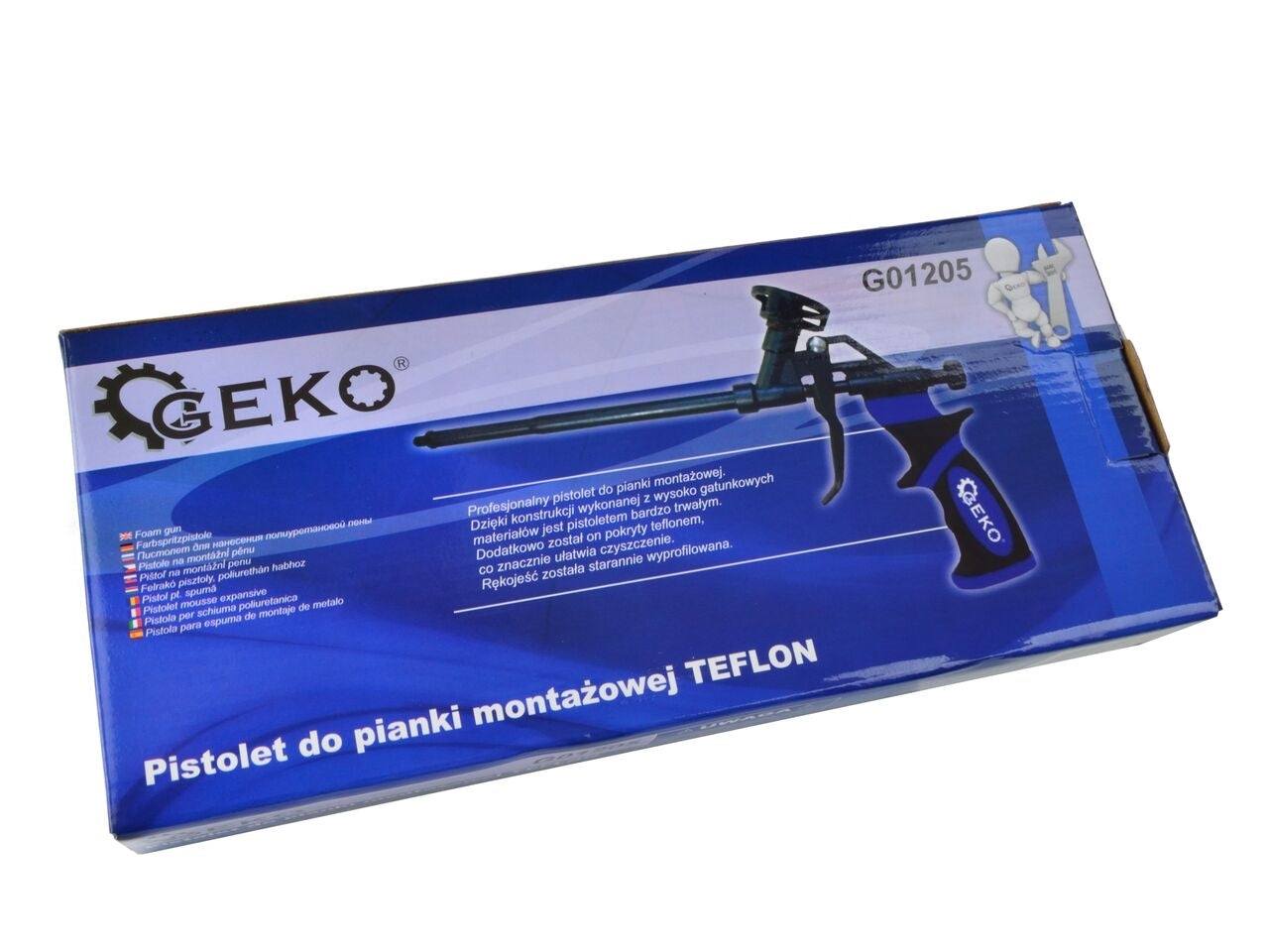 Pistol profesional de spuma de montare TEFLON, Geko G01205