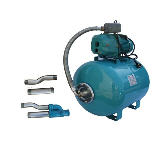 Hidrofor de mare adancime 23m cu ejector Omnigena DP355/80, rezervor 80 litri, 0.75 kW + set 4 stuturi filetate, OM5003/80+S