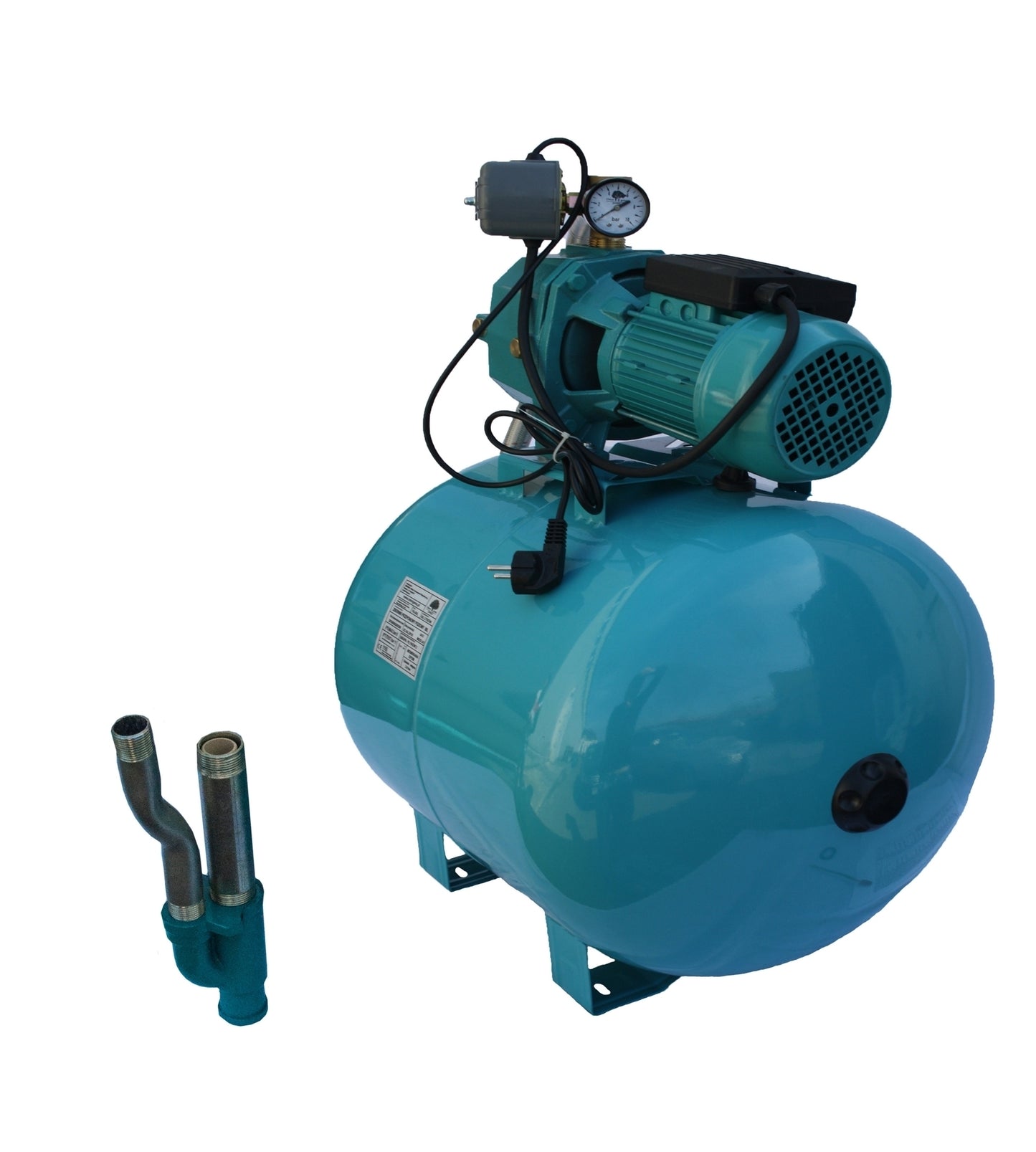 Hidrofor de mare adancime 23m cu ejector Omnigena DP355/80, rezervor 80 litri, 0.75 kW + set 4 stuturi filetate, OM5003/80+S