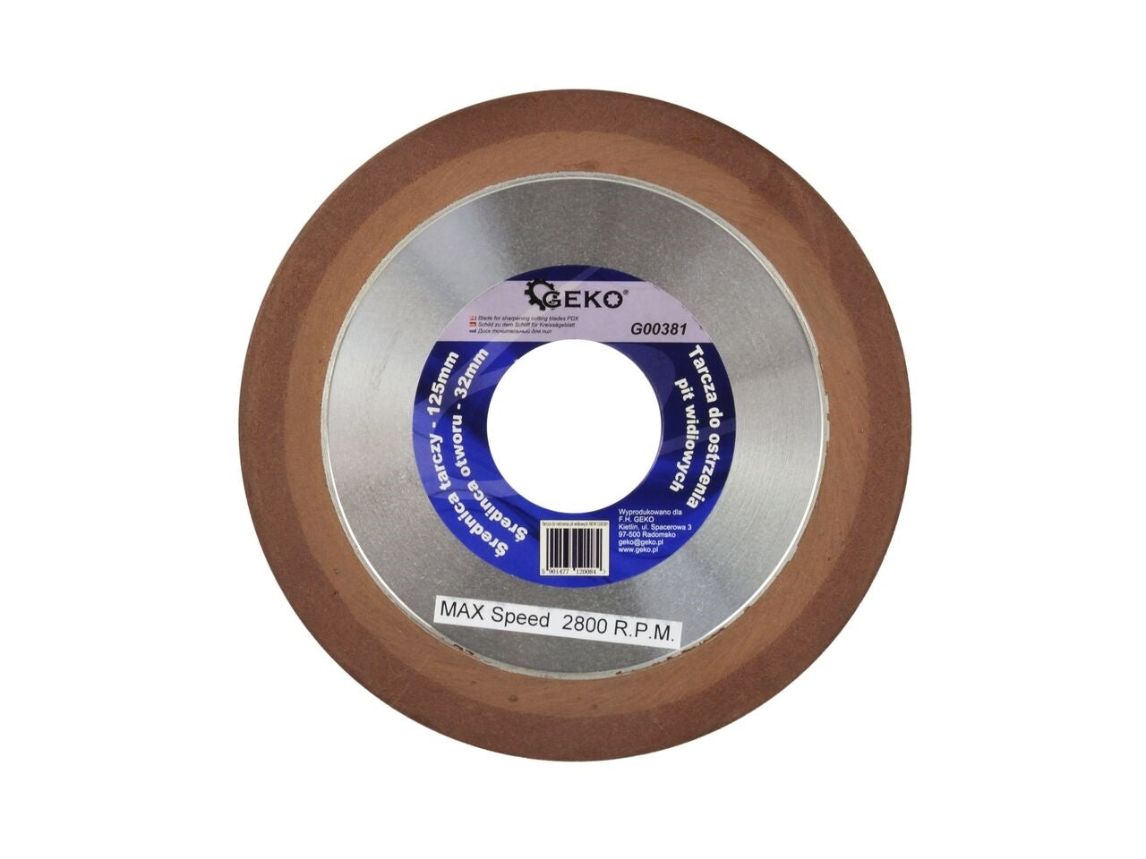 Disc circular pentru ascutire 125x32mm, Geko G00381