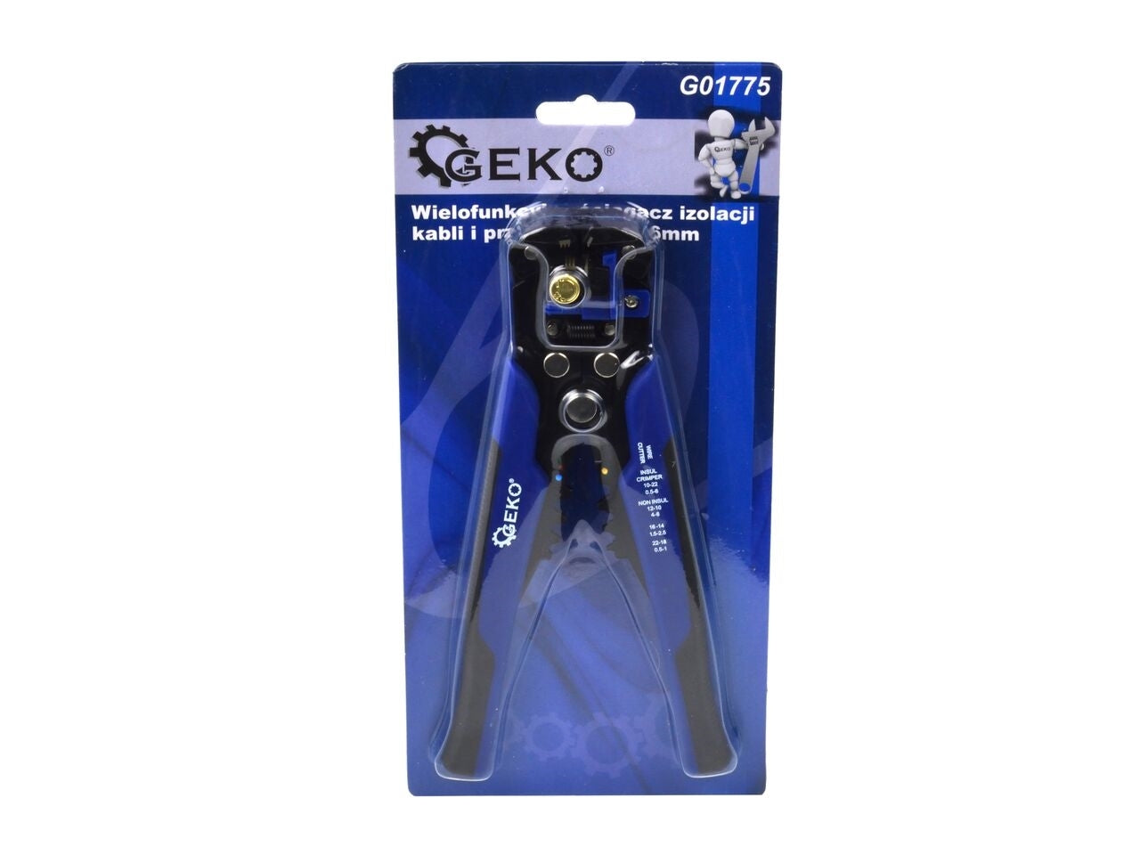 Cleste multifunctional pentru sertizat cabluri 0.2-6mm, Geko G01775