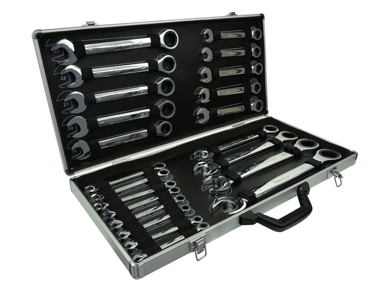 Set 22 chei combinate cu clichet 6-32mm, Geko G10341