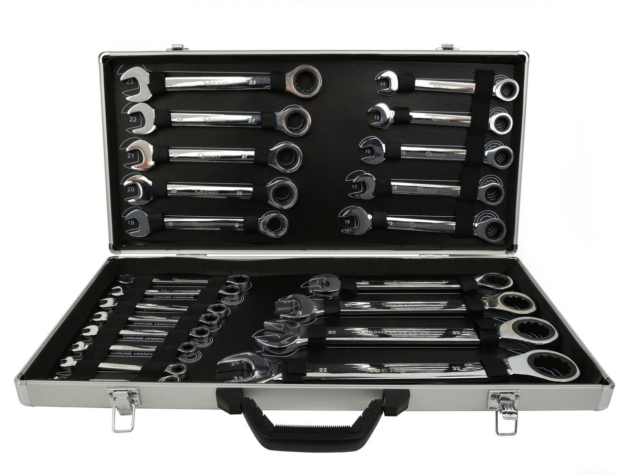 Set 22 chei combinate cu clichet 6-32mm, Geko G10341