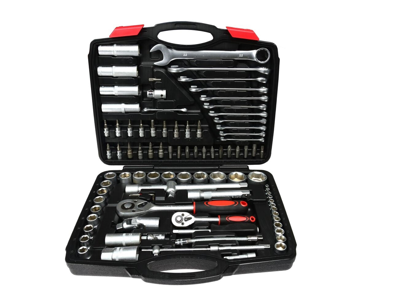 Set chei tubulare torx si inelare, 94 piese, GEKO G10149