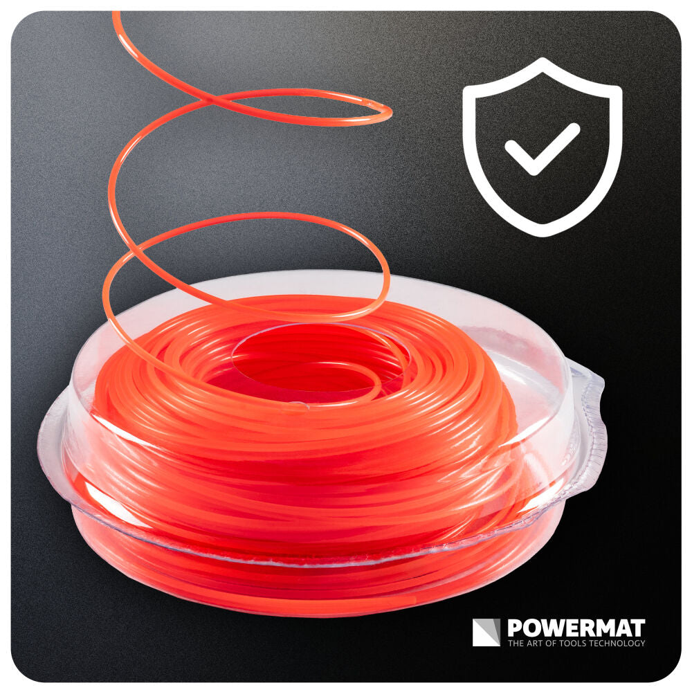 Fir rotund pentru motocoasa PM-ZTN-1.6-50M, 50 m, Powermat PM1632