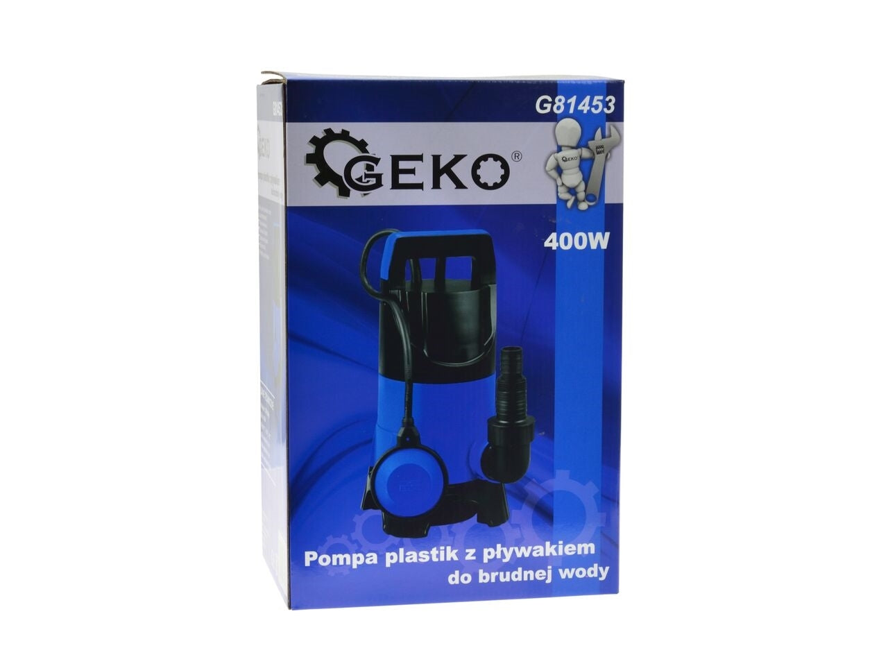 Pompa submersibila pentru apa murdara, 400 W cu plutitor, Geko G81453