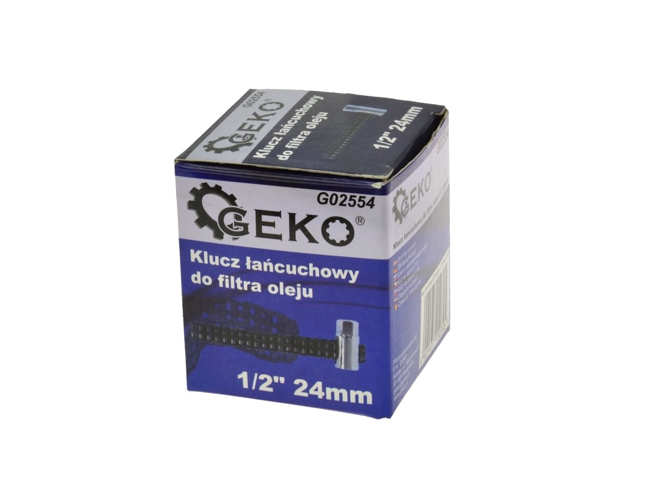 Cheie cu lant pentru filtre 1/2" 24mm, Geko G02554