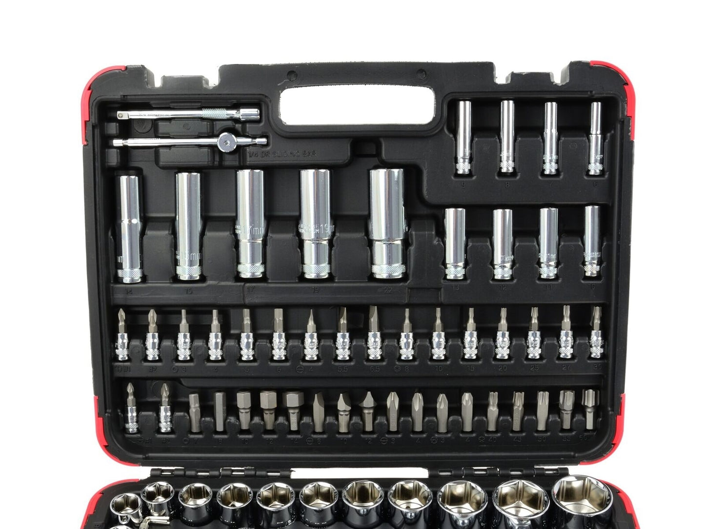 Set de chei profilate profesionale 108 piese 1/4" 1/2 ", Tvardy T00102