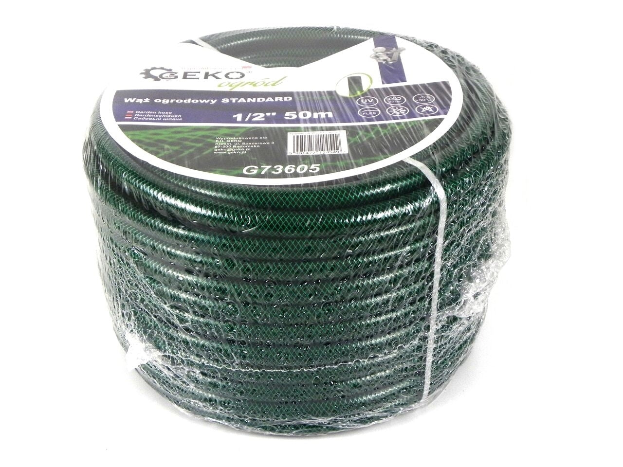 Furtun pentru gradina 1/2" 50m, 3 straturi, GEKO STANDARD G73605