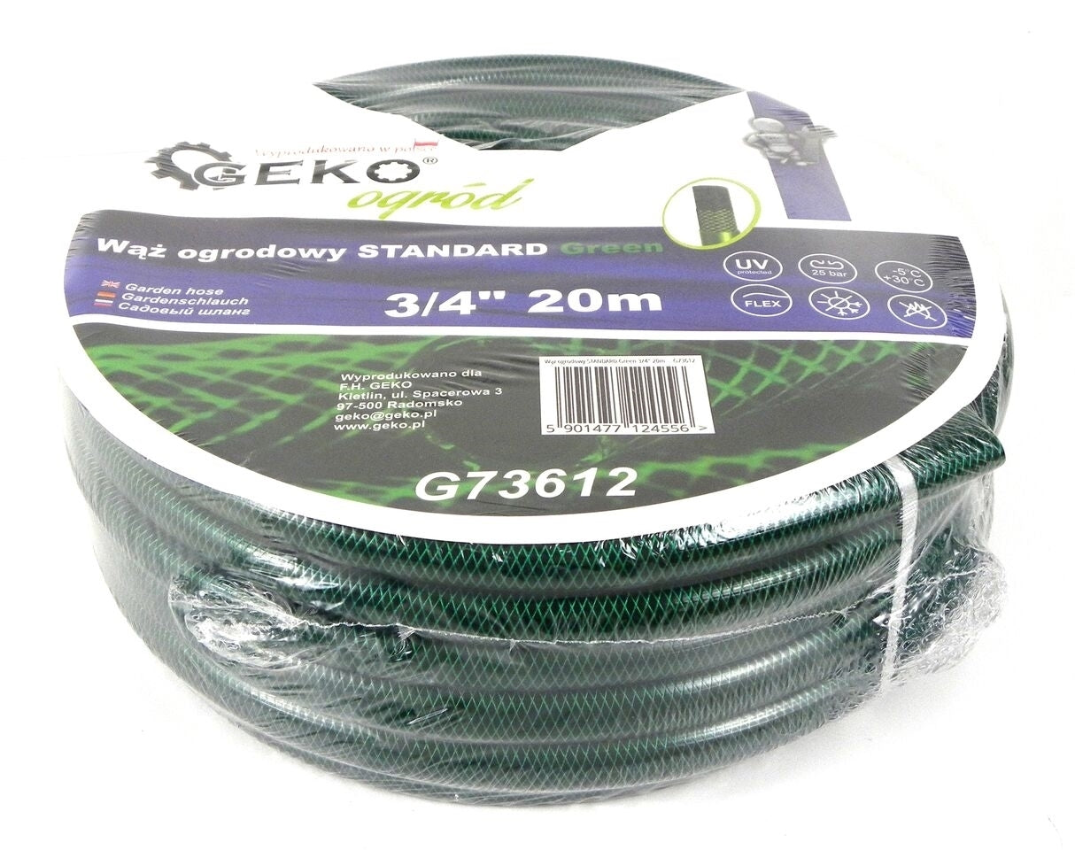 Furtun pentru gradina 3/4" 20m, 3 straturi, GEKO STANDARD, G73612