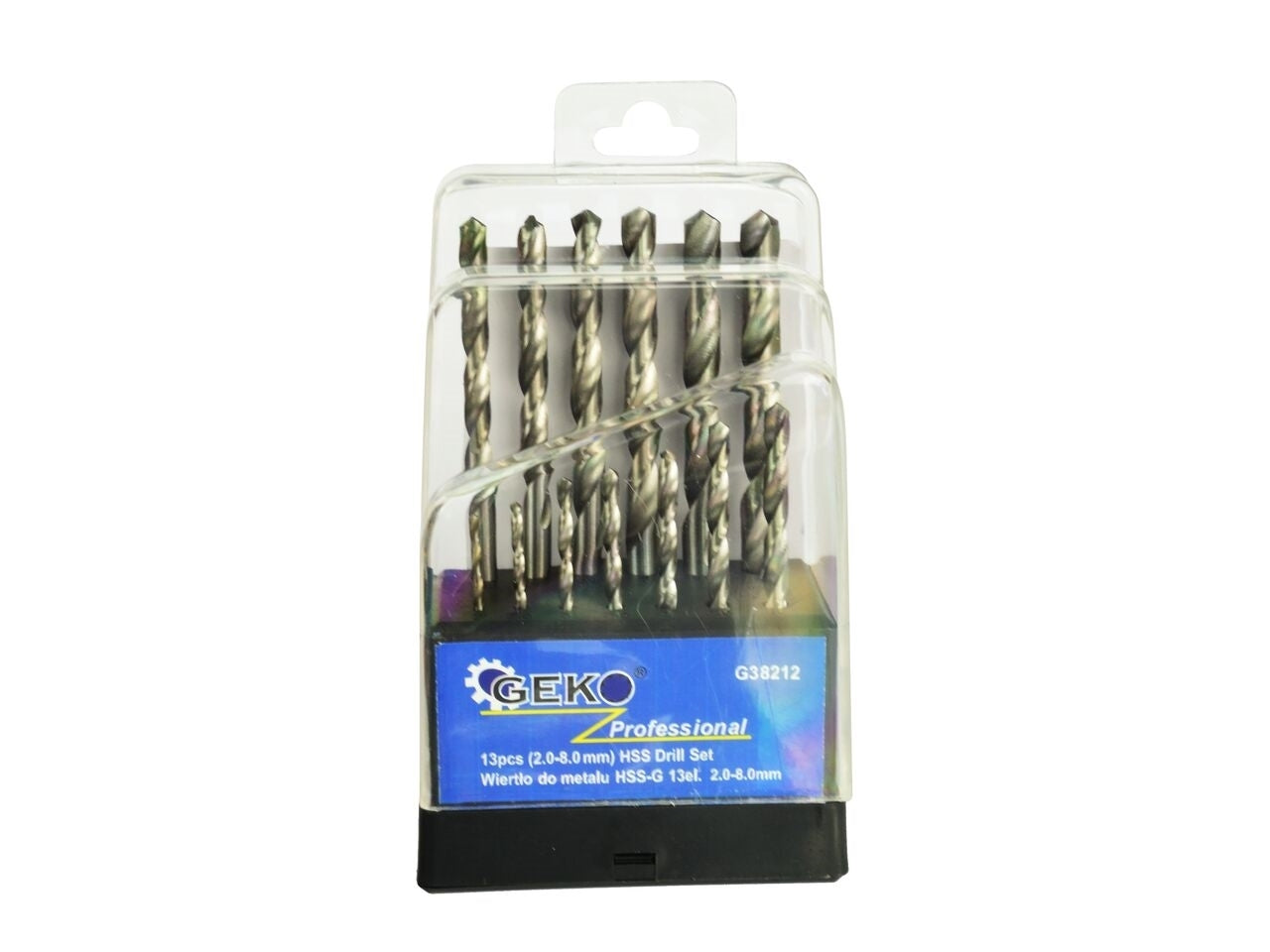 Set burghie pentru metal HSS 2-8mm,13 piese, GEKO G38212