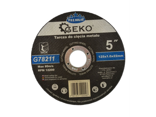 Disc pentru taierea metalului 125mm, GEKO G78211