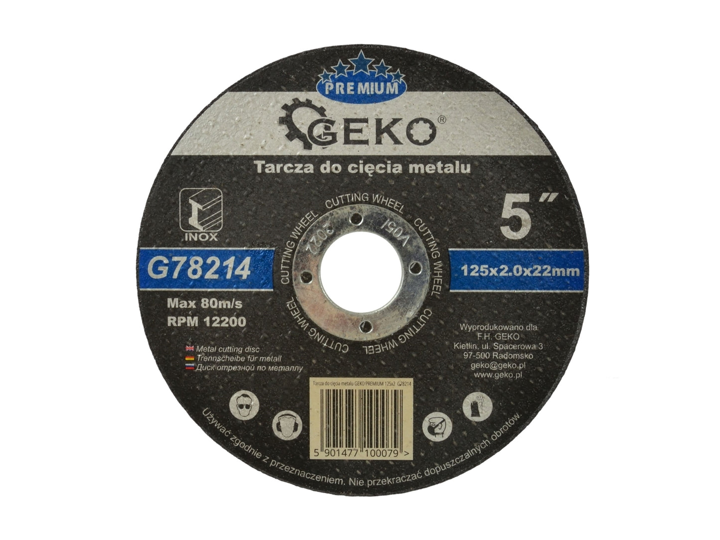 Disc pentru taierea metalului 125mm, GEKO G78214