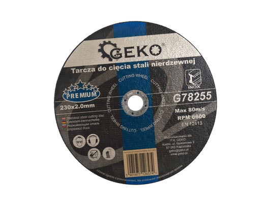 Disc pentru taierea oțelului, GEKO PREMIUM 230mm, G78255