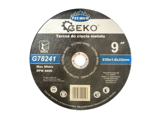 Disc pentru tăierea oțelului 230mm, GEKO G78241