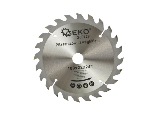 Disc pentru lemn 180x22x24T, Geko G00129